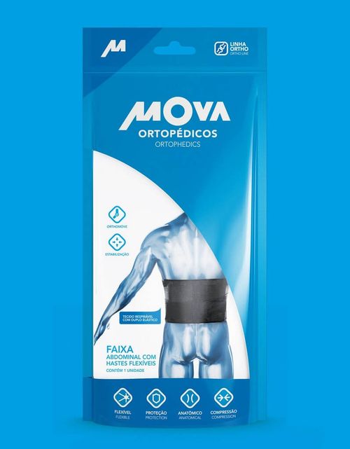 Faixa Abdominal com Hastes Flexíveis - Mova