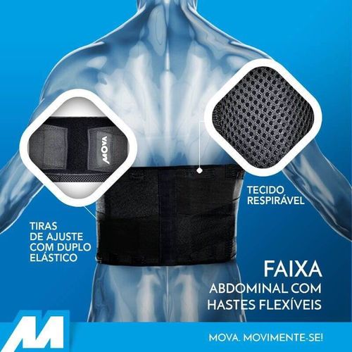 Faixa Abdominal com Hastes Flexíveis - Mova