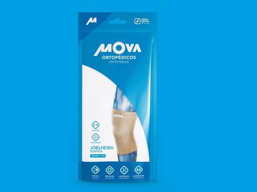 Joelheira Elástica Bege - Mova