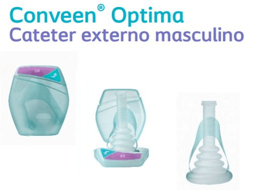 Cateter Externo Masculino Autoadesivo Silicone Peça Única Conveen Optima - Coloplast 22028 22030 22035