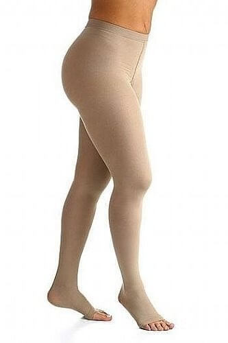 Meia Calça Elástica Select Comfort Premium Compressão 20-30 mmHg - Ponta Fechada - Sigvaris 862 G2 - Natural