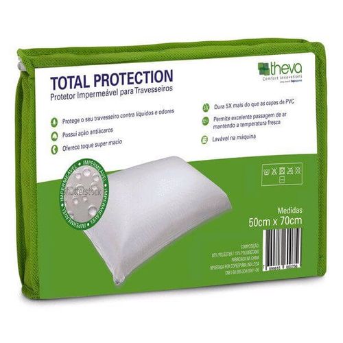 Capa Protetora Impermeável para Travesseiros Total Protection Theva - Copespuma