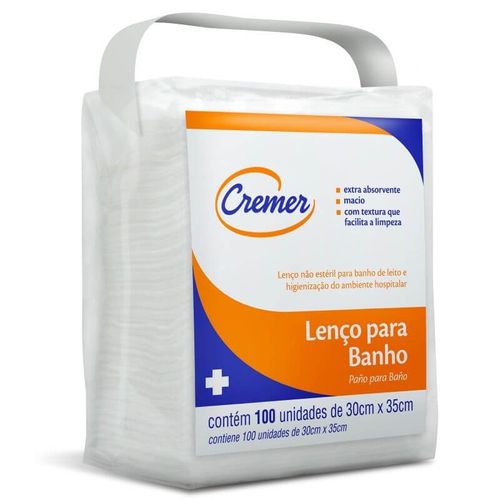 Lenço para Banho pacote 100 unidades - Cremer