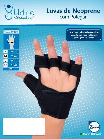 Luva com Polegar Neoprene 20214 - Udine