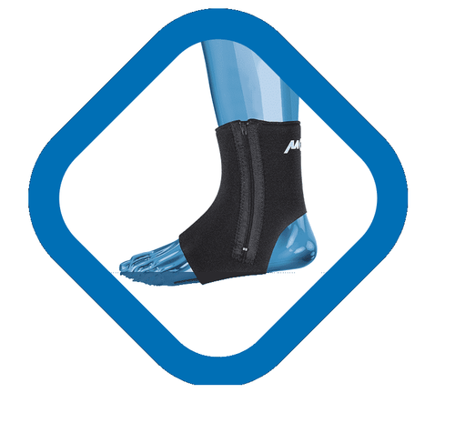 Tornozeleira Neoprene com Zíper Mova