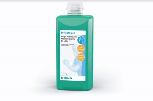 Solução Alcoólica para Antissepsia Cirúrgica das Mãos Softalind Pure 1000ml - BBraun