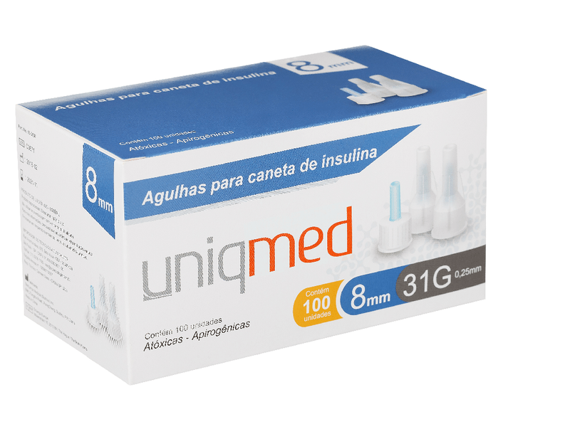 Agulhas-para-Caneta-de-Insulina-8mm-31G---Cx-100un---UniqMed--1-