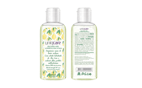 Álcool Gel Antisséptico para as Mãos 60ml - UniqCare