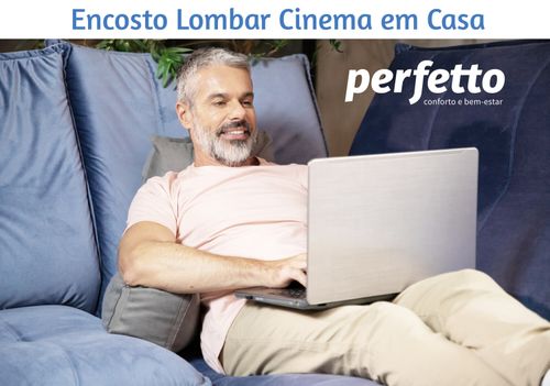 Encosto Lombar Cinema em Casa - Perfetto Cor Grafite