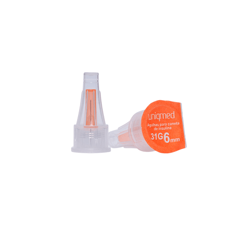 Agulhas para Caneta de Insulina 6mm 31G - Kit 7un - UniqMed