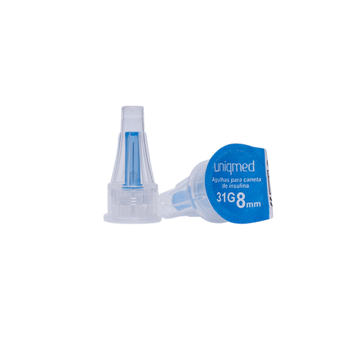 Agulhas para Caneta de Insulina 8mm 31G - Kit 7un - UniqMed