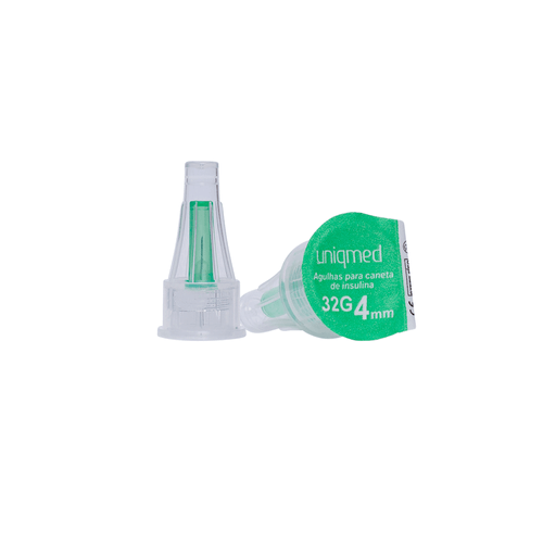Agulhas para Caneta de Insulina 4mm 32G - Kit 7un - UniqMed