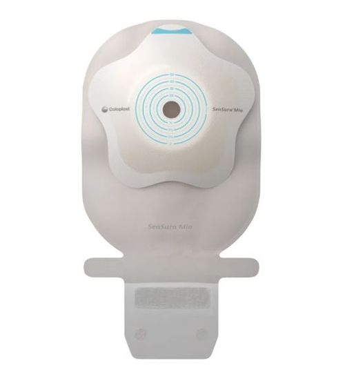 Bolsa Ostomia Drenável Sensura MIO Concave Rec 10-40mm Cinza Maxi Coloplast 18252