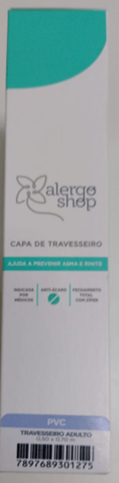 Capa Antiácaro para Travesseiro PVC 50x70cm - Alergoshop