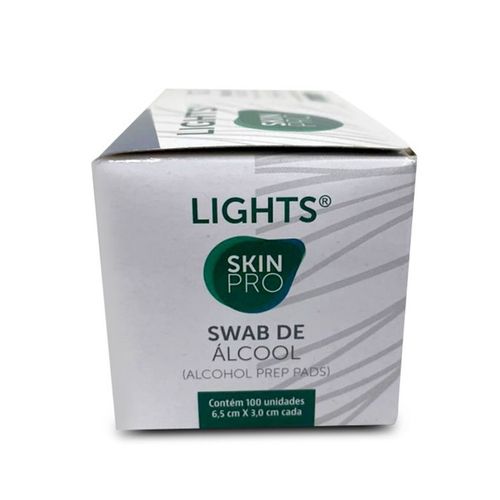 Swab de Álcool Lights (6,5cmx3cm) - 100un - SkinPro