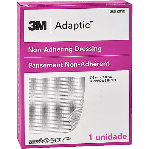 Curativo Malha Não Aderente ADAPTIC 7,6CM X 7,6cm - 3M