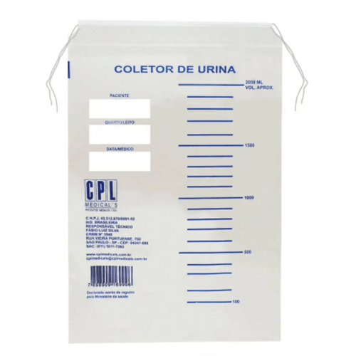 Coletor de Urina Descartável - 2000ml - CPL Medicals Unidade