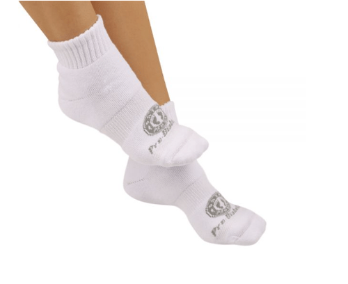 Meia Ortopédica para Proteção Pró-Diabetic - Cano Curto - Ortho Pauher P - Branco