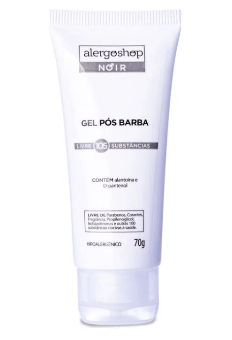 Gel pós Barba Hipoalergênico Noir 70g - Kit 2 un - Alergoshop